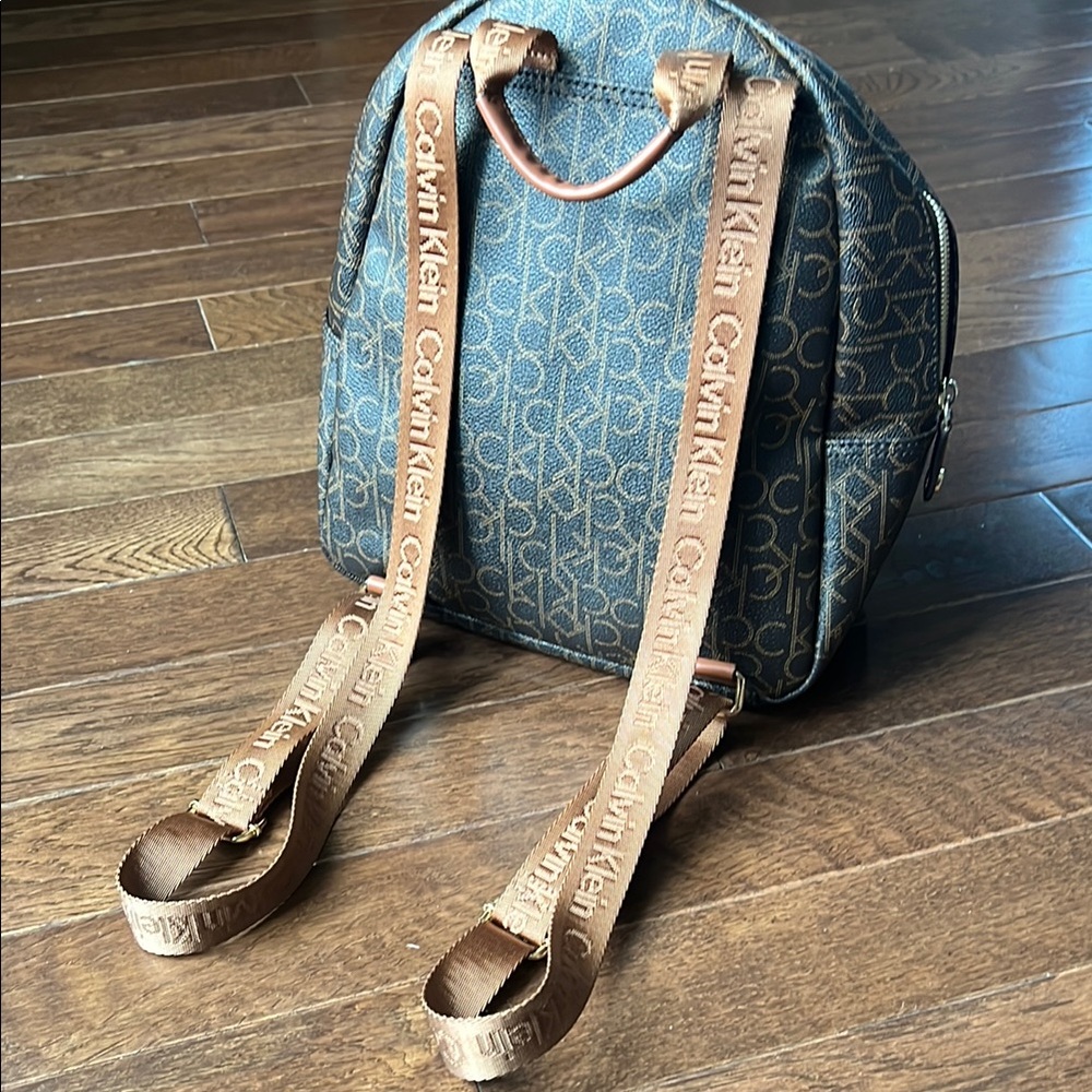 Calvin Klein Brown Small Monogram Backpack - image 2